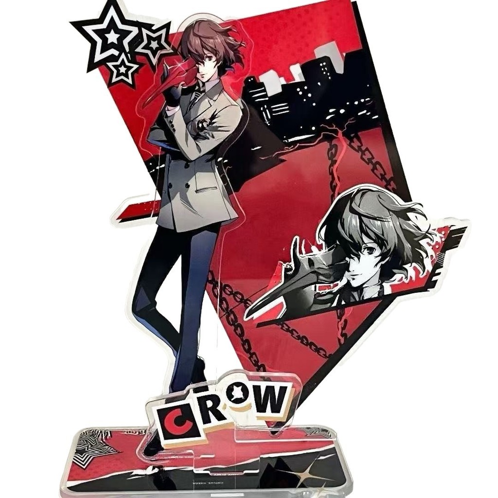 HK1 PERSONA 5 Đứng Tấm Akechi Goro Acrylic Tấm Đứng Ký Anime Để Bàn Trang Trí KH1