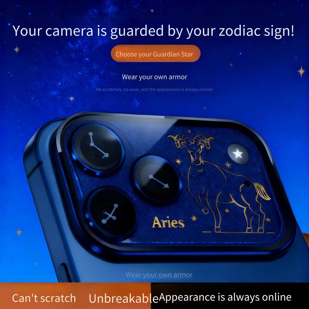 Miếng Dán Ống Kính IPhone 17 pro max Bảo Vệ Ống Kính Mười Hai Chòm Sao Tích Hợp Áo Giáp Mờ 17pro 17Air Chống Sốc Tất Cả Các Loại