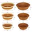Giỏ mây giả CHEESELY, Hộp lưu trữ đa năng tròn, Giỏ đựng bánh mì dệt tay dung tích lớn thực tế Phòng khách