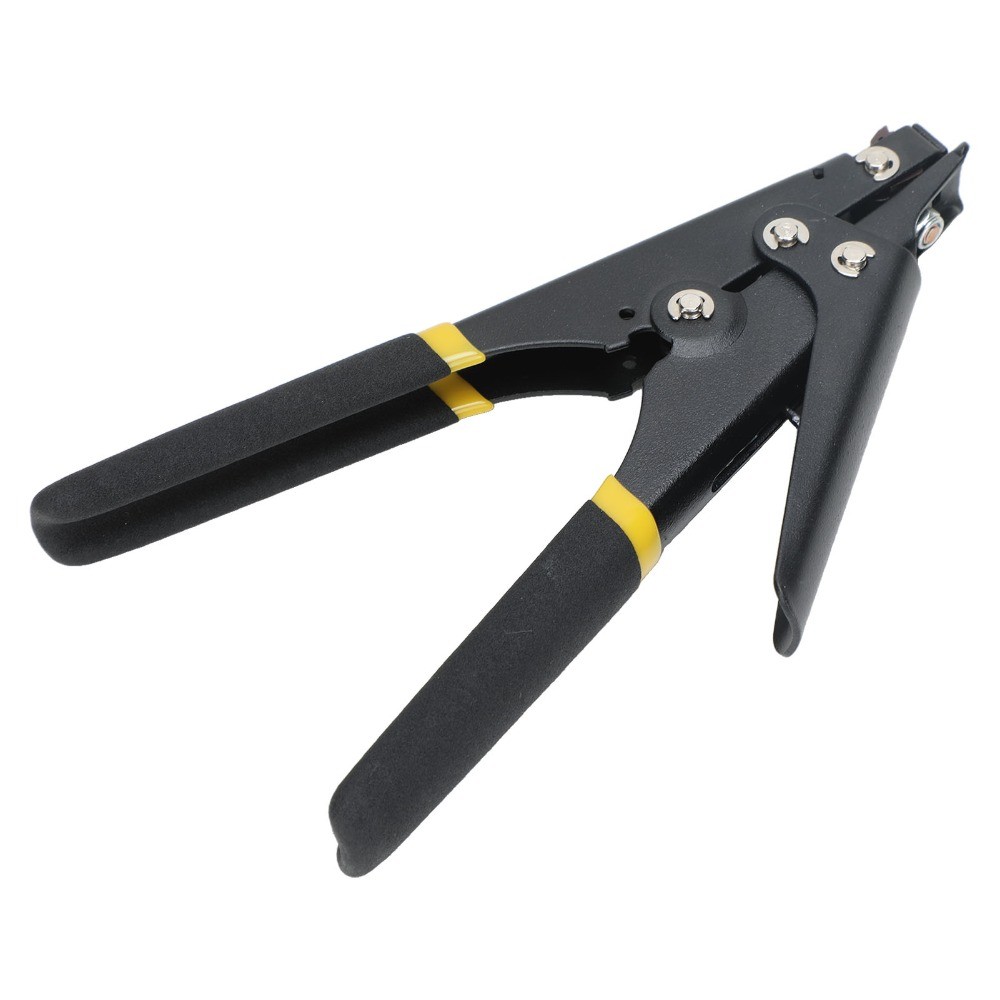 Công cụ buộc cáp DAYBREAK, Công cụ buộc dây kéo dài 8 Inch cắt xả, Thiết kế công thái học màu đen hiệu quả Công cụ cắt và căng thẳng có thể điều chỉnh để quản lý cáp