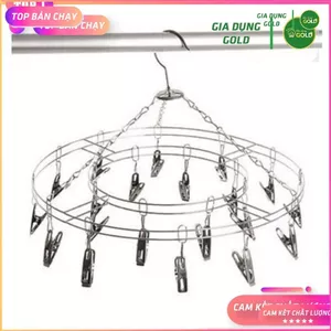 MÓC PHƠI TẤT , ĐỒ SƠ SINH TRÒN NHIỀU KẸP BÀNG INOX GIÁ RẺ