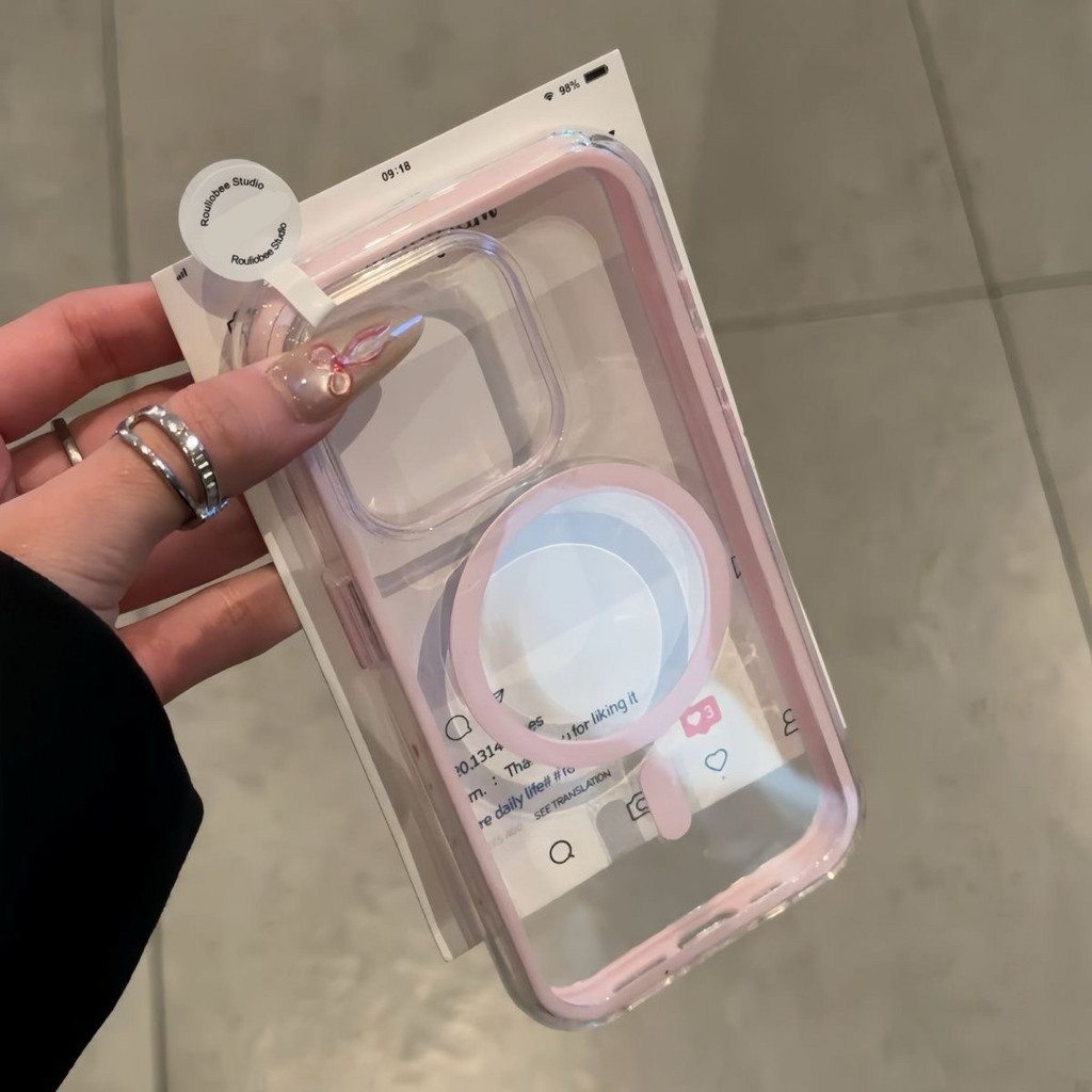Túi khí thu hút từ trường áp dụng cho iPhone17promax apple 15/14 vỏ điện thoại 13promax 2 trong 12/11