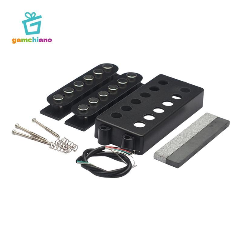 Điện Bass Pickup Đôi Cuộn Bộ Màu Đen Thay Thế Một Phần Nhạc Cụ Phụ Kiện Cho Hiện Đại 6 Dây Đàn Guitar Cầu Cổ