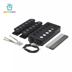 Điện Bass Pickup Đôi Cuộn Bộ Màu Đen Thay Thế Một Phần Nhạc Cụ Phụ Kiện Cho Hiện Đại 6 Dây Đàn Guitar Cầu Cổ