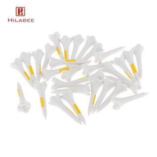 HILABEE Golf Tee Nhựa 30x - Ma Sát Thấp, Linh Hoạt, Không Thể Phá Vỡ Cho Golf Di Động