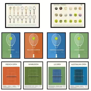 Roland Garos Úc Mở Tennis Treo Tường Nghệ Thuật Tranh Canvas Nghệ Thuật Nhà Trang Trí Tường Canvas Poster