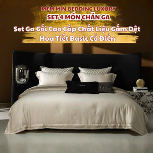 Set vỏ chăn ga gấm dệt cao cấp mang phong cách basic, hiện đại và độ bền cao Memminbedding Luxury