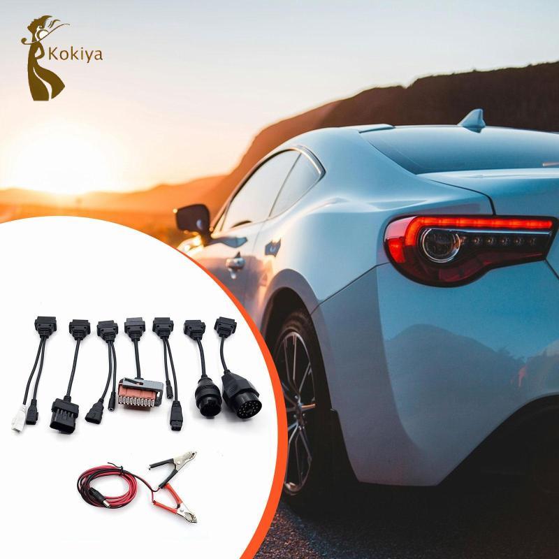 Cáp chuyển đổi 8x OBD2 Bộ đầy đủ cáp ô tô Bộ dây nguồn Bộ dây chẩn đoán