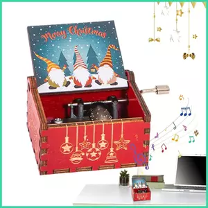 Hộp Nhạc Nhỏ Cổ Điển Khắc Bằng Gỗ Hộp Nhạc Xoay Tay Gỗ Hộp Nhạc Thích Hợp Cho Sinh Nhật Giáng Sinh sonlekvn