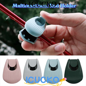 ICUCKO Kẹp Cần Câu 1/4, Giá Đỡ Đa Năng Treo Tường Chống Trơn Trượt, Bảo Quản Cần Câu Bền Bỉ