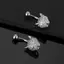 Vòng Nút Bụng Nhẫn Da Báo Kim Cương Inlay - Trang Sức Rốn Phù Hợp Cho Piercing