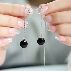 Bông tai dài phong cách cổ điển thời trang đơn giản