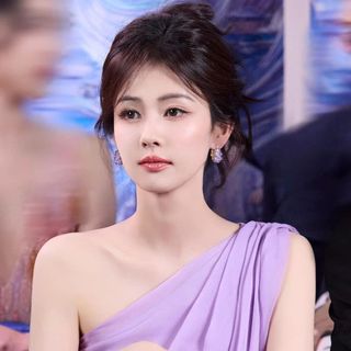 Ánh Sáng Sang Trọng Màu Tím Zircon - Vòng Bông Tai Phù Hợp Cho Người Nổi Tiếng