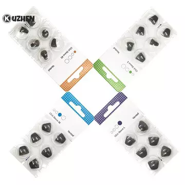 KUZHEN 6 Cái Máy Trợ Thính Nút Tai Mái Vòm Silicon Trắng Mở Phù Hợp Đầu Tai Có Thể Thay Thế Phụ Kiện Máy Trợ Thính SML Suy nhược thính HOT