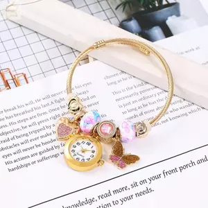Đồng hồ đeo tay nữ AWNGD, Đồng hồ đính cườm chính xác có thể điều chỉnh, Đồng hồ thạch anh hợp kim nhẹ thanh lịch hợp thời trang Quà tặng sinh nhật
