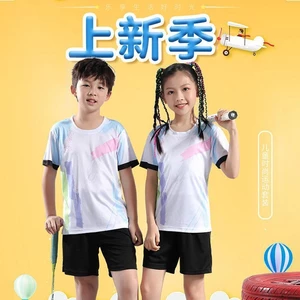 Áo thể thao trẻ em nhanh khô thoáng khí, phù hợp cầu lông và bóng bàn