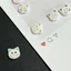 QEARY 40 Chiếc Nút Kitty, Nút Mèo Calico Nhựa 12 Mm, Thời Trang Đầy Màu Sắc Sáng Tạo Dễ Thương Đầu Mèo Con Nút Quần Áo Áo