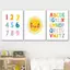 Bảng Chữ Cái Giáo Dục Số Sun Canvas Treo Tường Nghệ Thuật Trang Trí Cho Phòng Bé Phòng Ngủ Trẻ Em Unframed Chống Thấm Nước