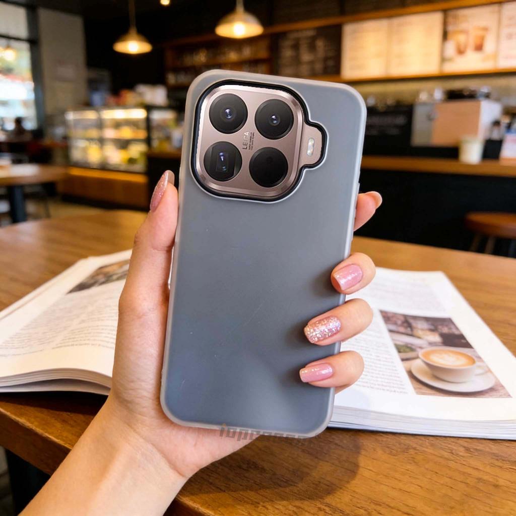 Ốp điện thoại silicon chống sốc màu kẹo Xiaomi 13T 14T 15T Pro 4G 5G — thiết kế hai lớp hợp thời trang có nhiều màu