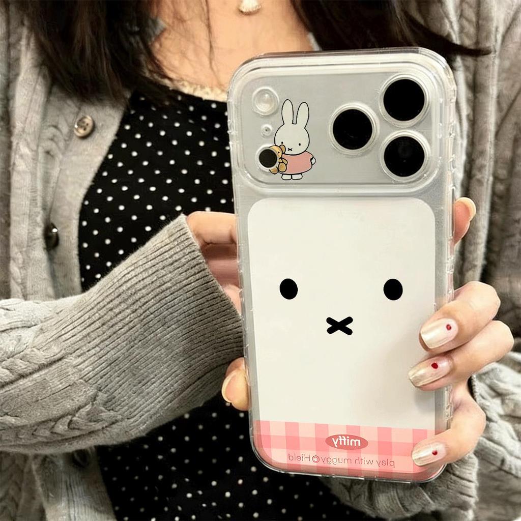 Kotak pelindung iPhone 17/16 cangkang telefon iPhone 14/13Promax, pelindung kartun comel