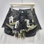 Rò Rỉ Túi Quần Frayed Nơ Trang Trí Gợi Cảm Cô Gái Nóng Chữ A Denim Siêu Quần Short Thời Trang Hot Quần