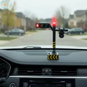 GHX Mini LED Tín Hiệu Giao Thông Đèn Đồ Chơi Mô Phỏng Đường Dấu Hiệu Cho Trẻ Em Tương Tác Học Tập Bộ Giao Thông Cảnh VN
