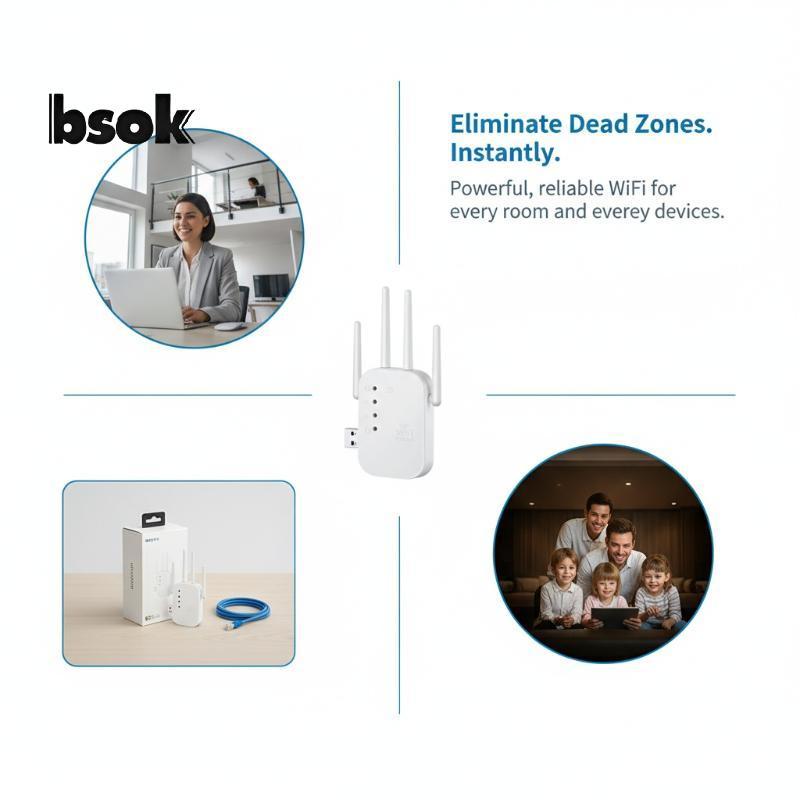 Trailblazer 1 Bộ lặp WiFi 300Mbps - Bộ tăng cường và mở rộng tín hiệu tầm xa Mới