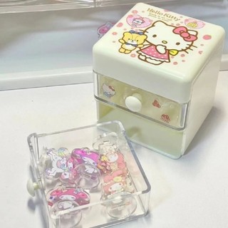 Sanrio Đa Năng Hộp Bảo Quản Lưu Trữ Hello Kitty Cuckoo Khay Hạt Dây Chuyền Trang Sức Văn Phòng Phẩm Ngăn Kéo Hộp Nhỏ Mini EWYF