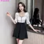 Hộp đêm Váy gợi cảm Nữ cao cấp kiểu Pháp Ôm hơn Váy chữ a cổ thấp Quần áo hộp đêm Quần áo làm việc
