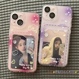 Dành Cho IPhone 17 16 15 14 13 12 11 Pro Max X XR XS Max 7 8 Plus Ba màu sắc thấm bột thẻ trường hợp điện thoại di động