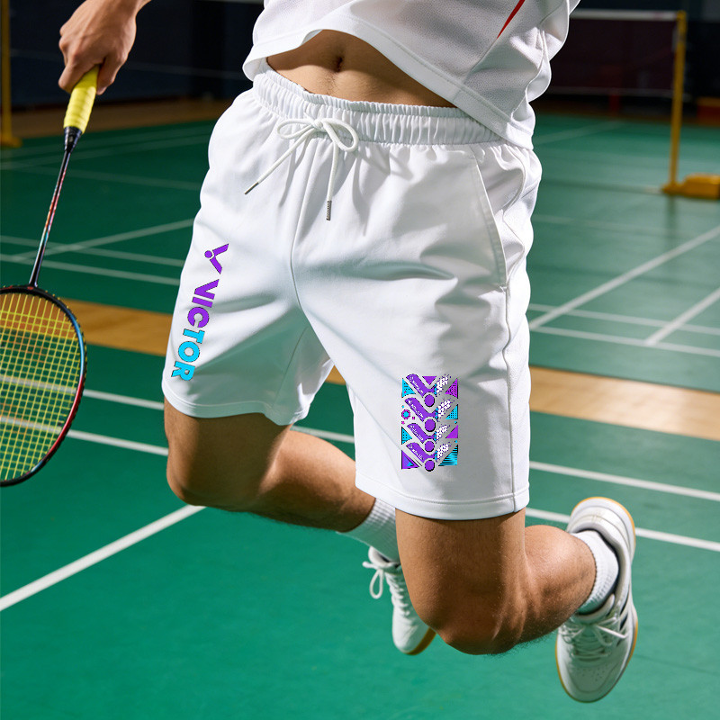 Quần short thể thao Victor mùa hè cho nam nữ - co giãn, thoáng mát lưới, phù hợp nhiều hoạt động ngoài trời như tennis, bóng rổ và leo núi