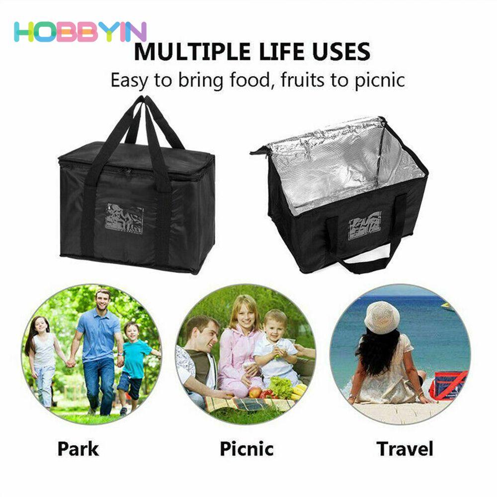 Túi cách nhiệt HOBBYIN Giao hàng thực phẩm tiện lợi Túi đựng đồ ăn trưa mang theo