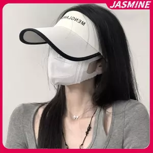 JASMINE Dài Vành Mũ Dành Cho Nữ Cô Gái Chống Tia UV Chống Nắng Bonnet Mùa Hè Chạy Thể Thao Nữ Du Lưỡi Mũ Trống Top Tấm Che JASMINE