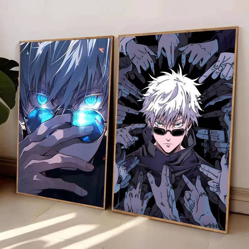 Gojo Satoru Jujutsu Kaisen Anime Canvas Painting Art Home Wall Decor Canvas Poster