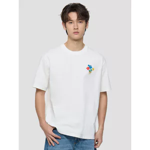 Bán Mùa Xuân 200GSM Mềm Mại Chất Lượng Cao In Logo Nam Nữ Size Lớn Cổ Tròn Áo Thun Tay Ngắn 0416