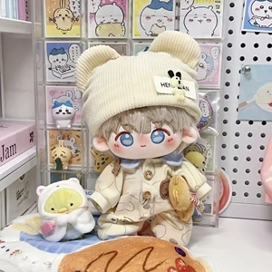 20cm Quần Áo Bé Bộ Đồ Ngủ Liền Quần Cotton Búp Bê Gấu Nhỏ Bánh Quy Dễ Thương Siêu Dễ Thương Chính Hãng Phiên Bản Chính Hãng