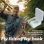 PYCOU Fly Fishing Sand Eel, Móc Inox Họa Tiết Cát Eel Lướt Kẹo Mồi Bay, Thực Tế Cá Mắt Lướt Kẹo Thiết Kế Thực Tế Mắt Cá Bay Câu Cá