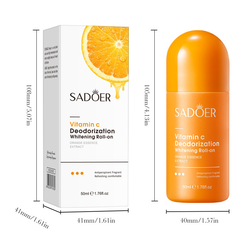 SADOER 【Lăn khử mùi nách】 50ml - Vitamin C làm sáng da, ngăn tiết mồ hôi, hương thơm lưu lâu (Ủy quyền chính hãng chính thức)