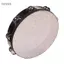 toyuvn YIWENG 10 inch bằng gỗ Radiant Tambourine Handbell Drum với hàng Jingles Shining Đồ chơi nhạc cụ gõ có đầu phản chiếu dành cho người lớn Trẻ em khiêu vũ Tiệc ca hát Hoa văn kính vỡ