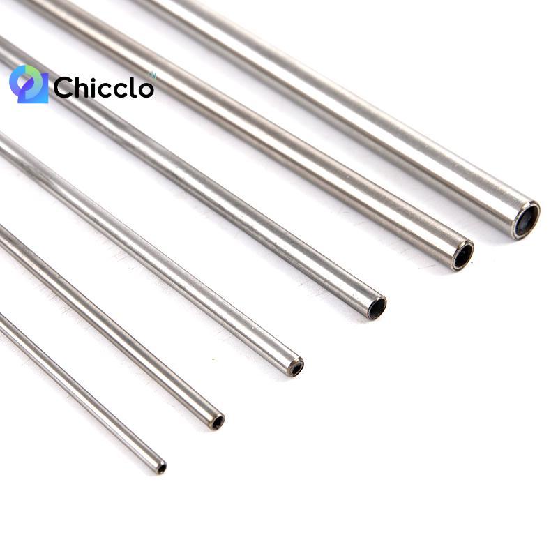 [chiccloset0] Ống mao dẫn bằng thép không gỉ 304 tròn màu bạc 250mm Ống tròn rỗng đẹp