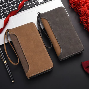 Nam Ví Dài Nam Ly Hợp Dây Kéo Họa Tiết Mờ Đa Năng Thời Trang Đựng Thẻ Đồng Xu Túi Điện Thoại Di Động260413