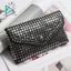 Đinh tán thời trang Gói thắt lưng sang trọng Fanny Pack Túi thắt lưng nữ nhỏ Túi đựng điện thoại Túi thắt lưng Punk Ví (Đen)