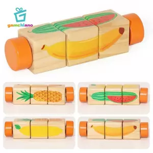 Gamchiano Gỗ Trẻ Em Xếp Hình Khối Đồ Chơi Giáo Dục Phù Hợp Với Hoạt Động Cảm Giác Chơi Cho Học Mầm Non