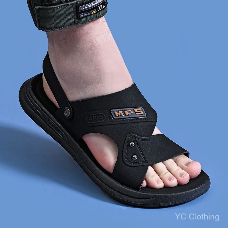 Giày Sandal Rỗng Chữ Màu Trơn Đế Chống Thấm Nước Chống Trơn Trượt Giày Đi Biển Mùa Hè