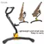 Toyuvn Kim loại có thể gập lại có thể điều chỉnh được Alto Tenor Saxophone Tripod Stand chắc chắn Nhẹ Dễ dàng mang theo Màu đen