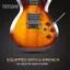 Toyuvn Cầu lăn Guitar Chất liệu kim loại trượt bền và chắc chắn với cờ lê cho