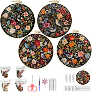 - Trăm Chim Tự Làm Thêu Vải Handmade Chất Liệu Mảnh Sáng Tạo Handmade Thread 26.4.15