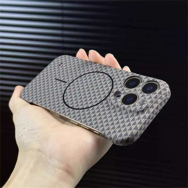 Ốp Lưng Carbon Fiber Có Nam Châm Cho IPhone 16 15 14 13 Pro Max ốp Bảo Vệ Chống Sốc Siêu Mỏng Nhiều Màu