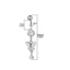 Nhẫn nút rốn IFASIN phong cách bướm nhẹ, thiết kế kẻ sọc đơn giản sáng bóng cho body piercing
