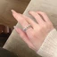 Đồng dát Zircon Nhẫn Zircon Zircon Zircon Tính Khí Phù Hợp Với Tất Cả Trận Đấu Cá Nhân Mở Nhẫn Có Thể Điều Chỉnh Chỉ Số Ngón Tay Nhẫn 26.4.17